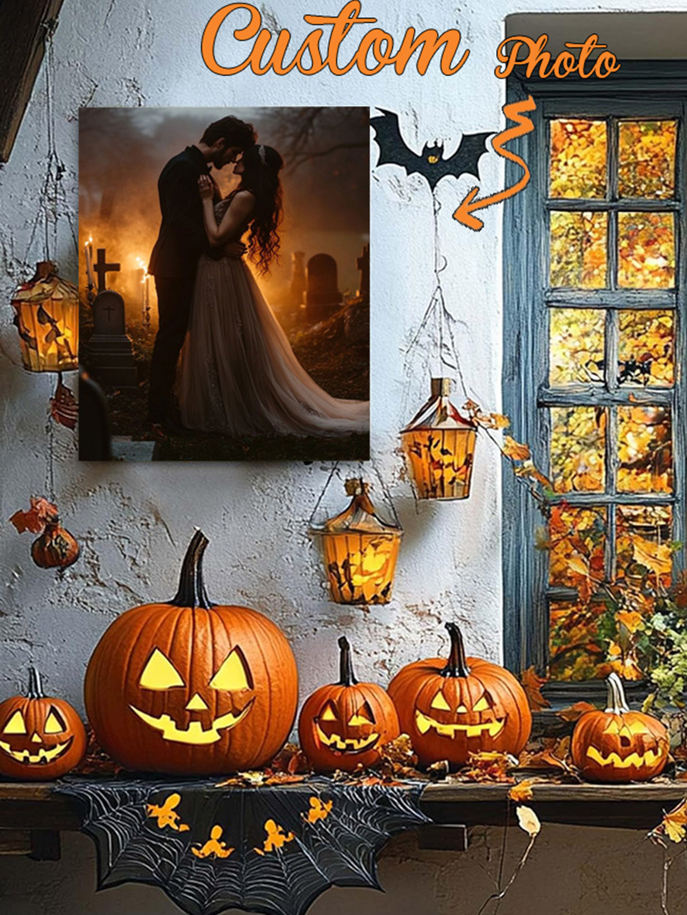 Custom Halloween Decoration Hanging Painting